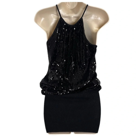 Bebe sequin mini dress size xs in excellent condition - Picture 4 of 5